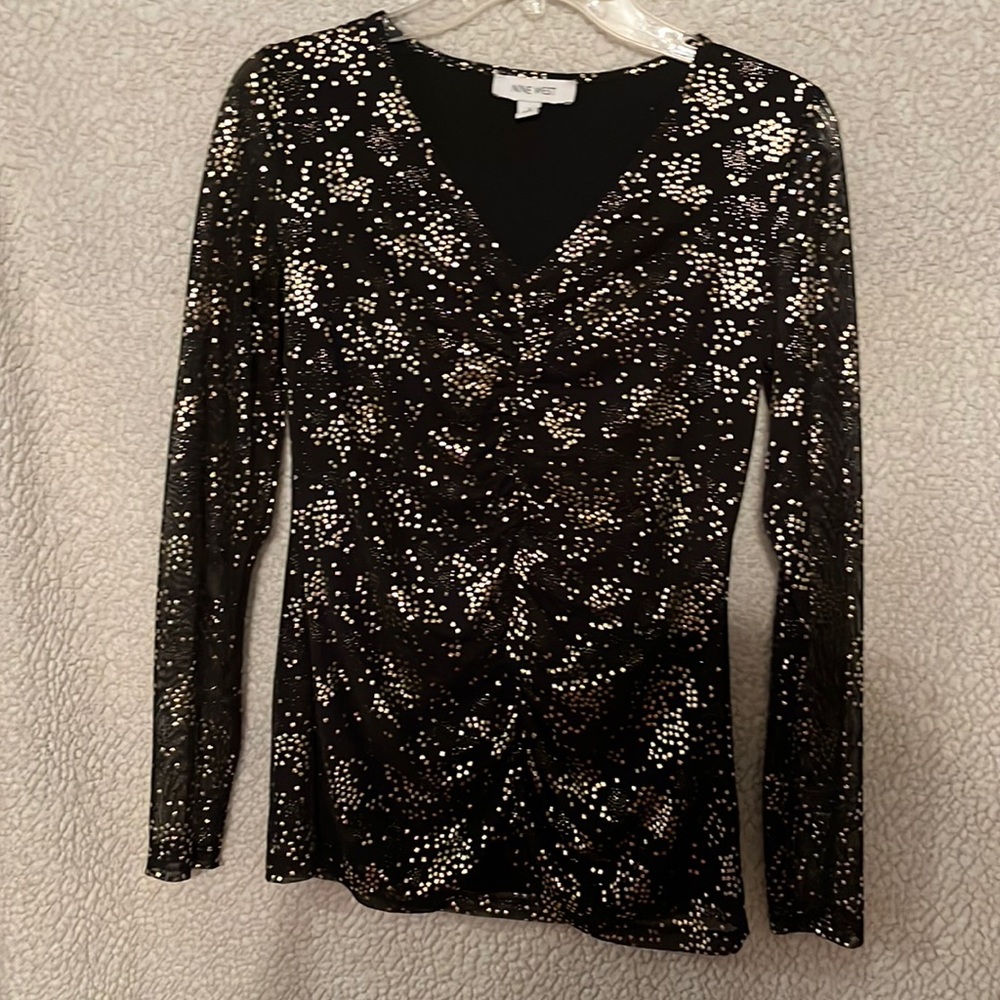 Black and gold top